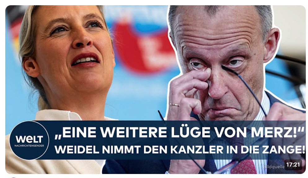 AFD: „Insolvenzverschleppung!“ Weidel nimmt Kanzler Merz kräftig in die Zange!