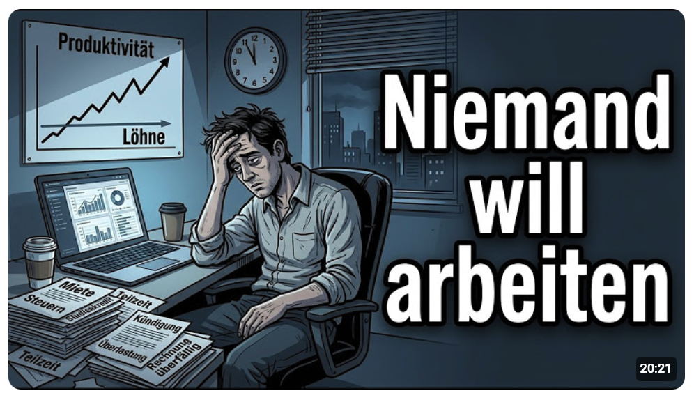 Der wahre Grund, warum niemand mehr arbeiten will