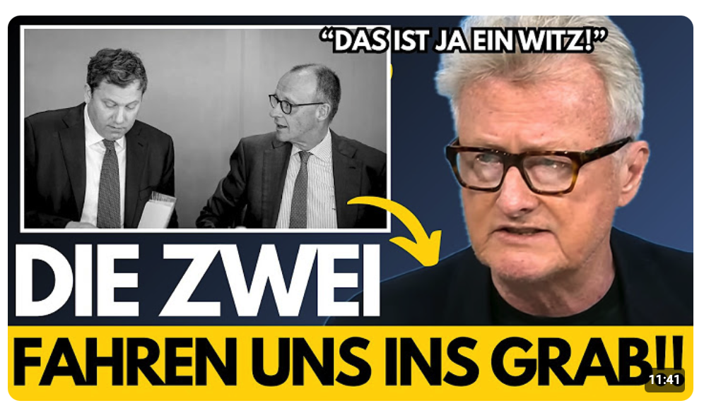 JÖRGES WÜTET!Live-Abrechnung mit MERZ und KLINGBEIL artet aus!!!