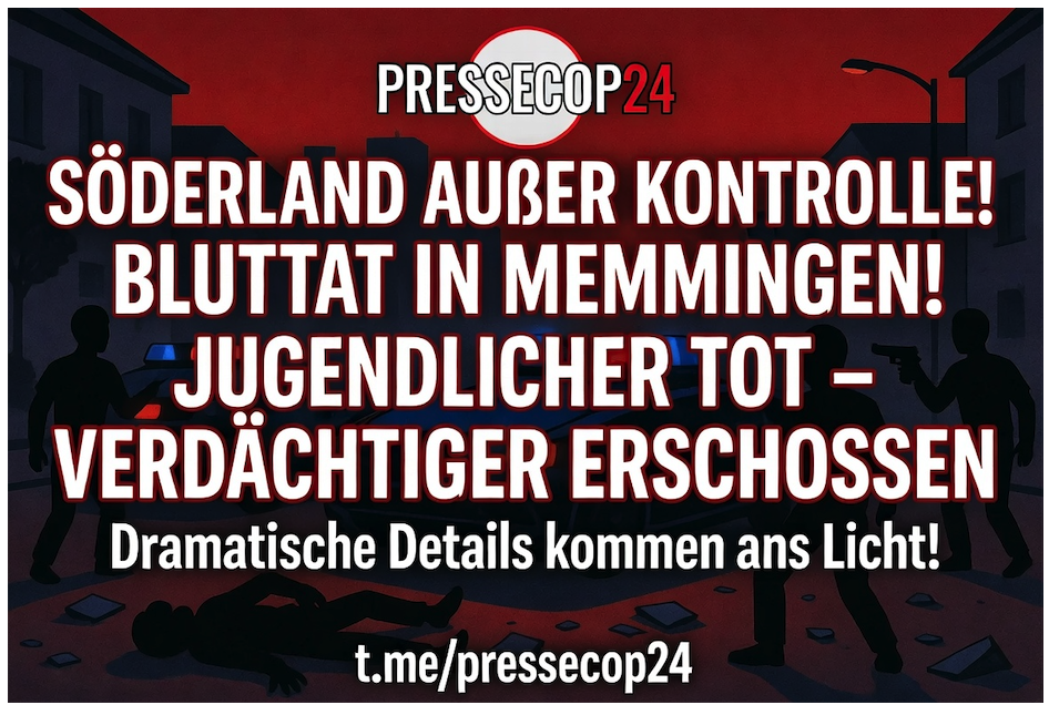 SÖDERLAND AUßER KONTROLLE! BLUTTAT IN Memmingen! JUGENDLICHER TOT – VERDÄCHTIGER ERSCHOSSEN, DRAMATISCHE DETAILS KOMMEN ANS LICHT!