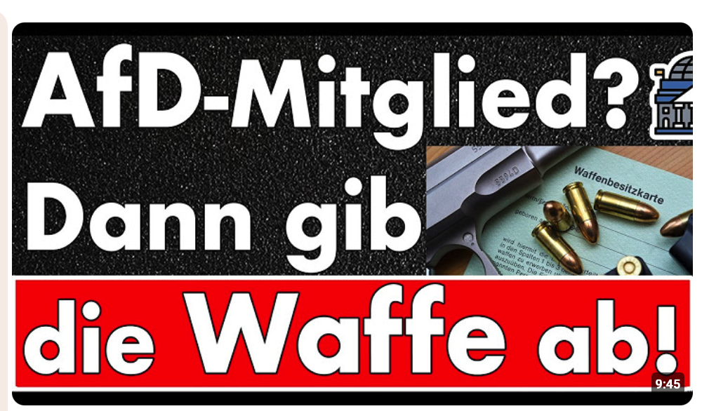 Absurder Erlass: AfD-Mitglieder gelten automatisch als gefährlich!
