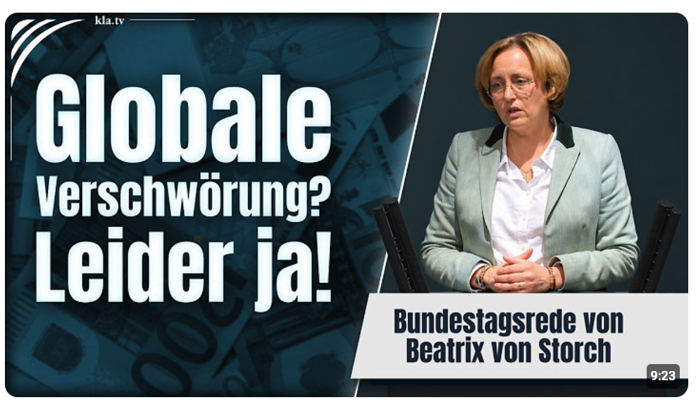Verschwörungstheorie? Bundestagsrede bestätigt globale Vernetzung! | www.kla.tv/41058