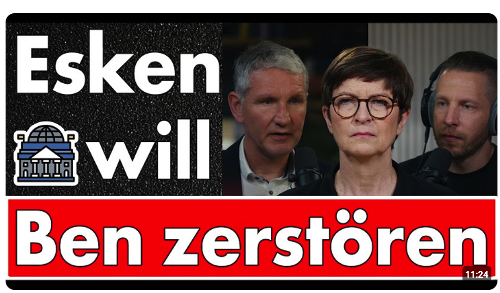 Esken will Werbeboykott gegen Ben wegen Höcke! Beamter darf er aber bleiben?