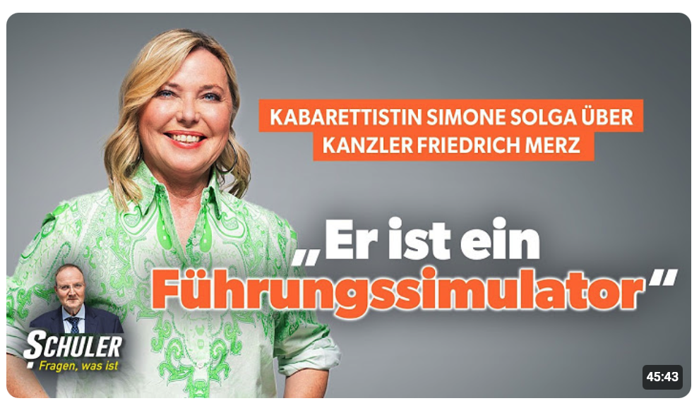 Kabarettistin Simone Solga über Friedrich Merz: „Er ist ein Führungssimulator“