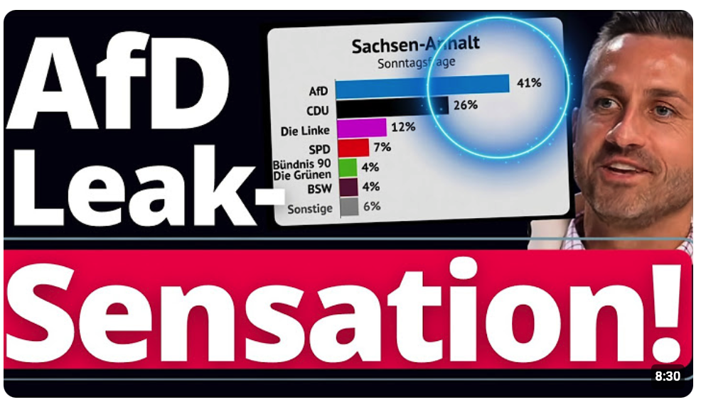 JAAAA! AfD Sensation in Sachsen-Anhalt: Umfrage LEAK enthüllt Erstaunliches!