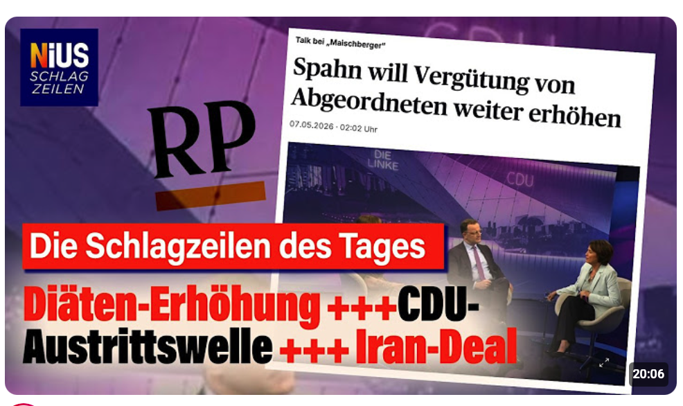 Spahn will seine 500 Euro – und schämt sich nicht mal dabei | Die NIUS Schlagzeilen