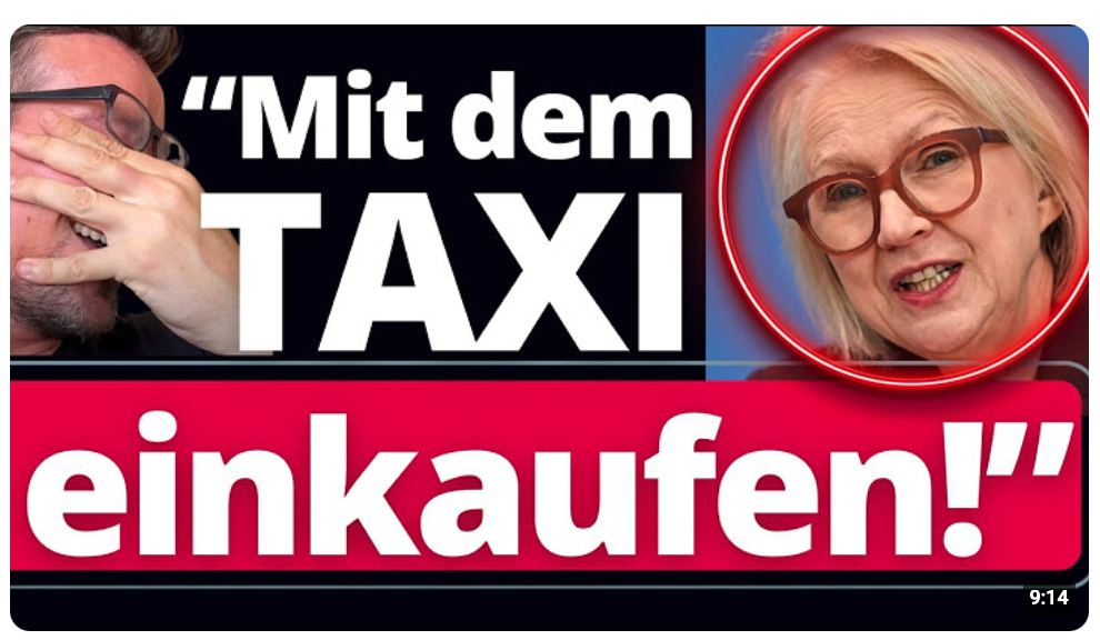 Man kann auch mit Taxi einkaufen fahren! Jetzt dreht sie endgültig durch!