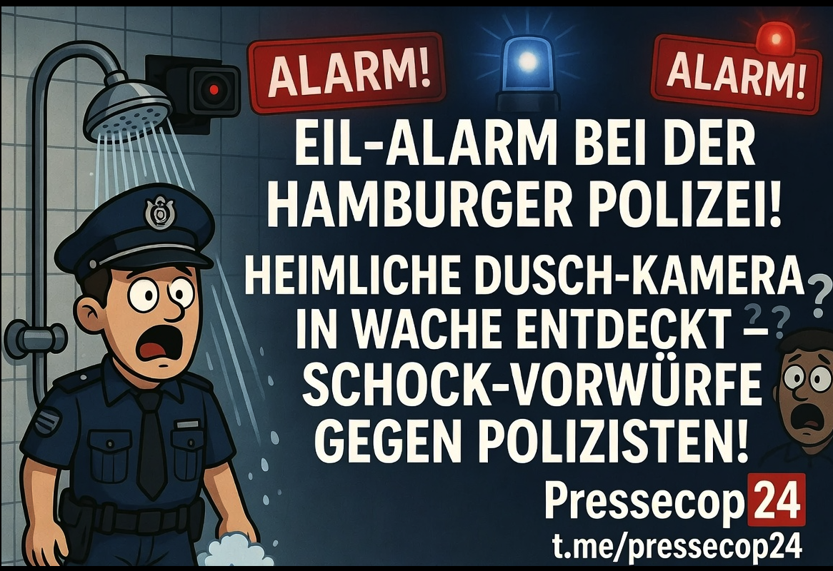 EIL-ALARM BEI DER HAMBURGER POLIZEI! HEIMLICHE DUSCH-KAMERA IN WACHE ENTDECKT – SCHOCK-VORWÜRFE GEGEN POLIZISTEN!