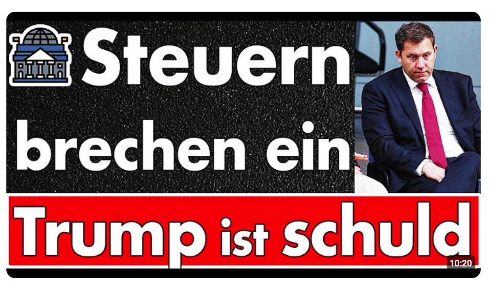 Jetzt offiziell: Steuereinnahmen brechen weg – Trump ist schuld! Notlage ab Herbst