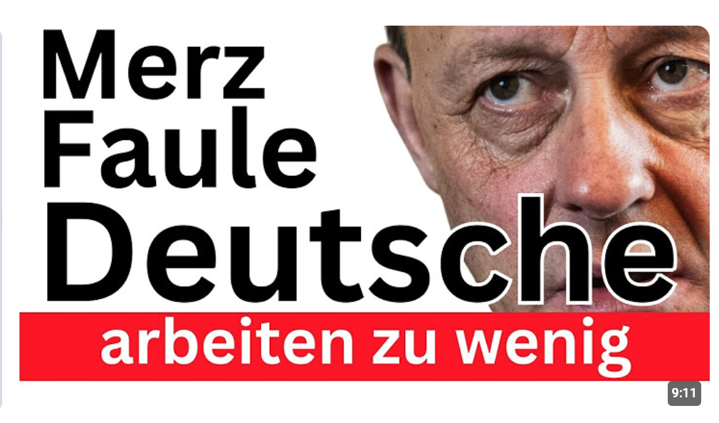 Merz beschimpft Deutschland 