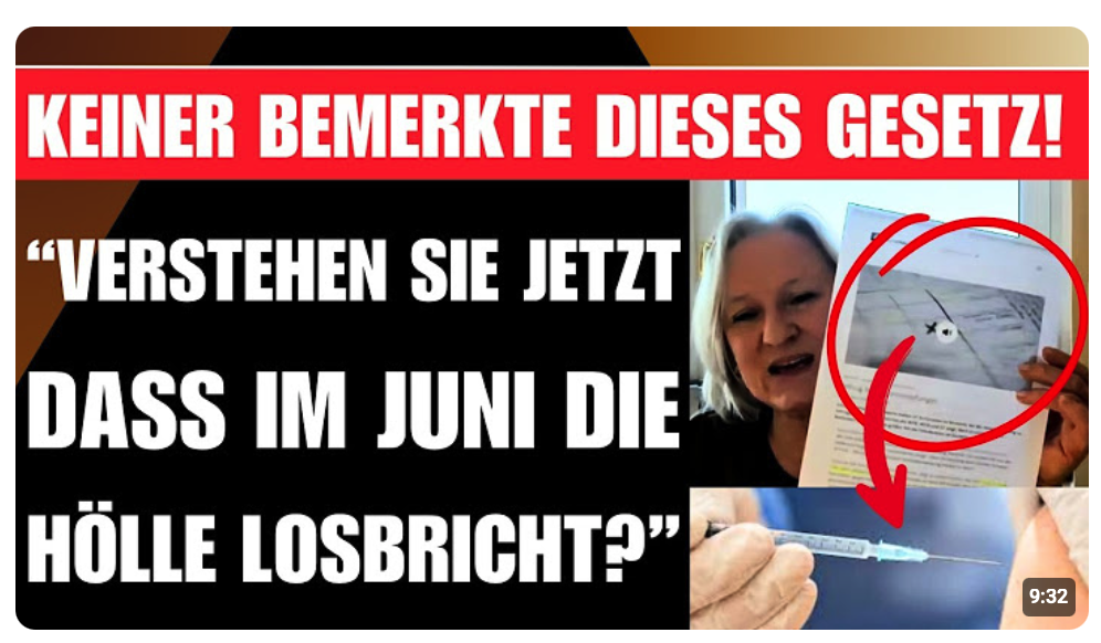 „NUR DIESE PETITION KANN DIE KATASTROPHE STOPPEN!“    ANWÄLTIN MIT MEGA AUFRUF GEGEN SPRITZENGESETZ!
