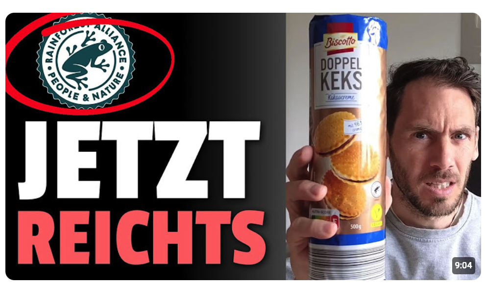 Schokoladen BOYKOTT: Nie mehr Frosch und Vegan