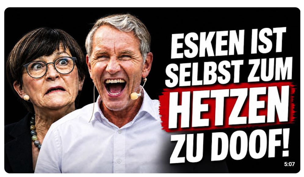 Saskia Esken: Ich VERNICHTE Existenzen und die MEINUNGSFREIHEIT für immer! #podcast #ben #höcke