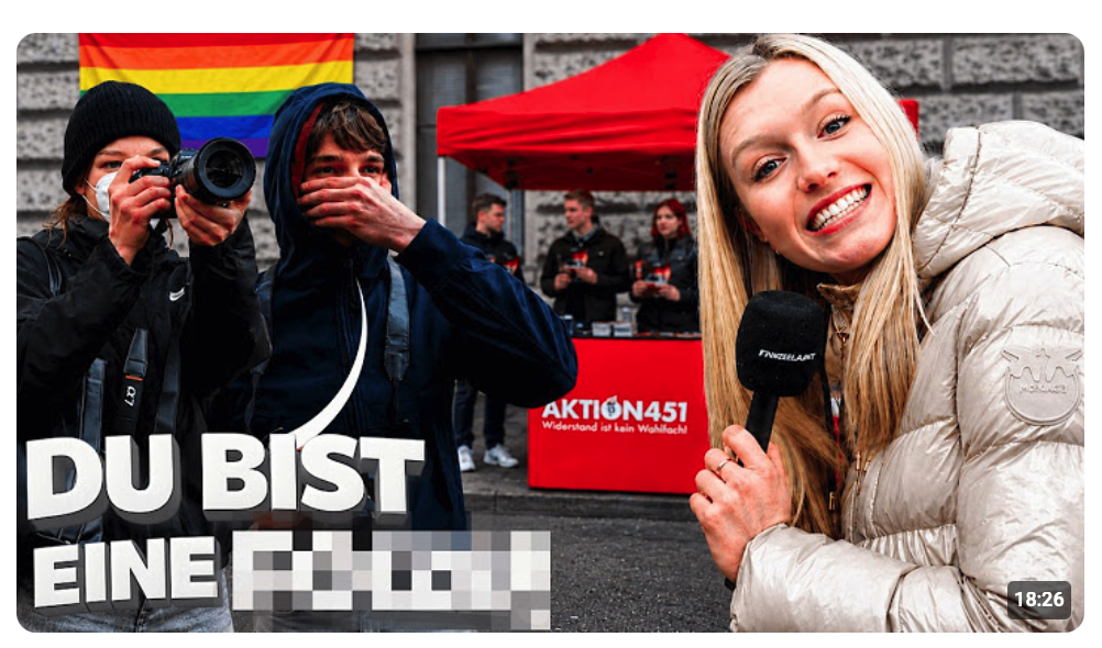 Antifa stört meine Umfrage und beleidigt mich!
