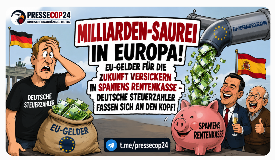 MILLIARDEN-SAUREI IN EUROPA! EU-GELDER FÜR DIE ZUKUNFT VERSICKERN IN SPANIENS RENTENKASSE – DEUTSCHE STEUERZAHLER FASSEN SICH AN DEN KOPF!