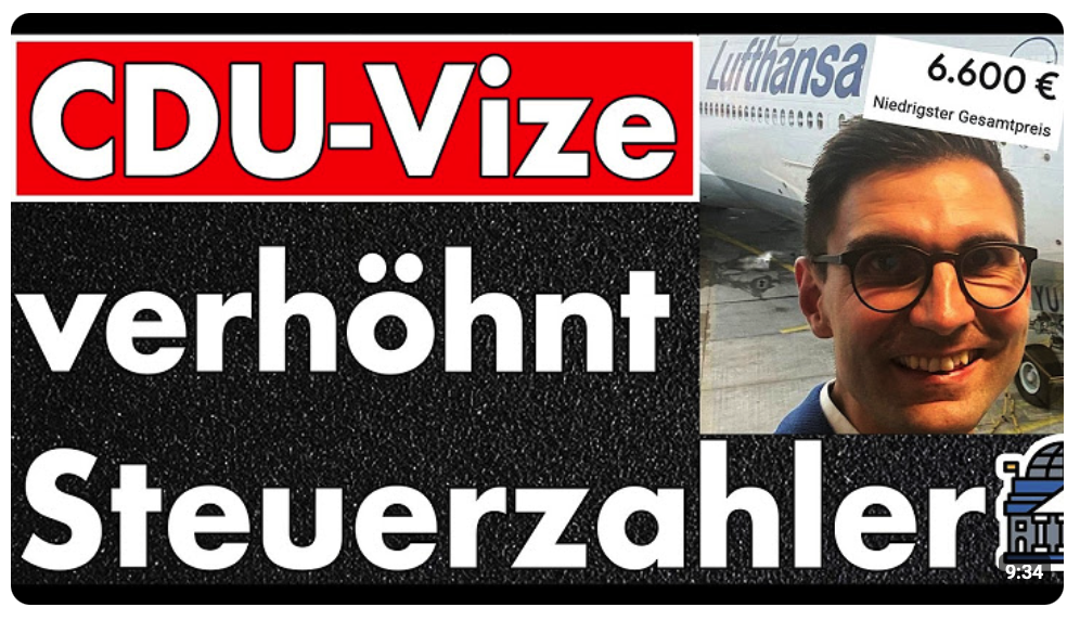 CDU-Luxus: ‚Das Geld fehlt an allen Ecken‘ – aber er fliegt selbst für 6600 Euro nach Argentinien!