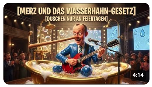 Merz und das Wasserhahn-Gesetz – Kanzler Merz Lügen-Song
