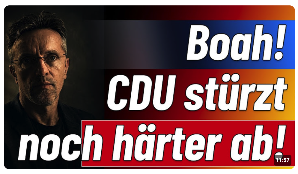 Totaler Absturz! Union fällt ins Bodenlose! +++ Weidel im Knastbus! +++ Bas dreht komplett durch! ++