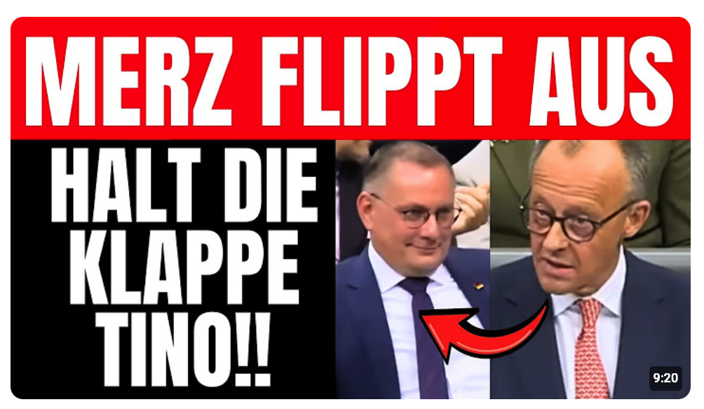 Eskaliert! Als MERZ plötzlich CHRUPALLA anmault, schämen sich selbst die Besucher!