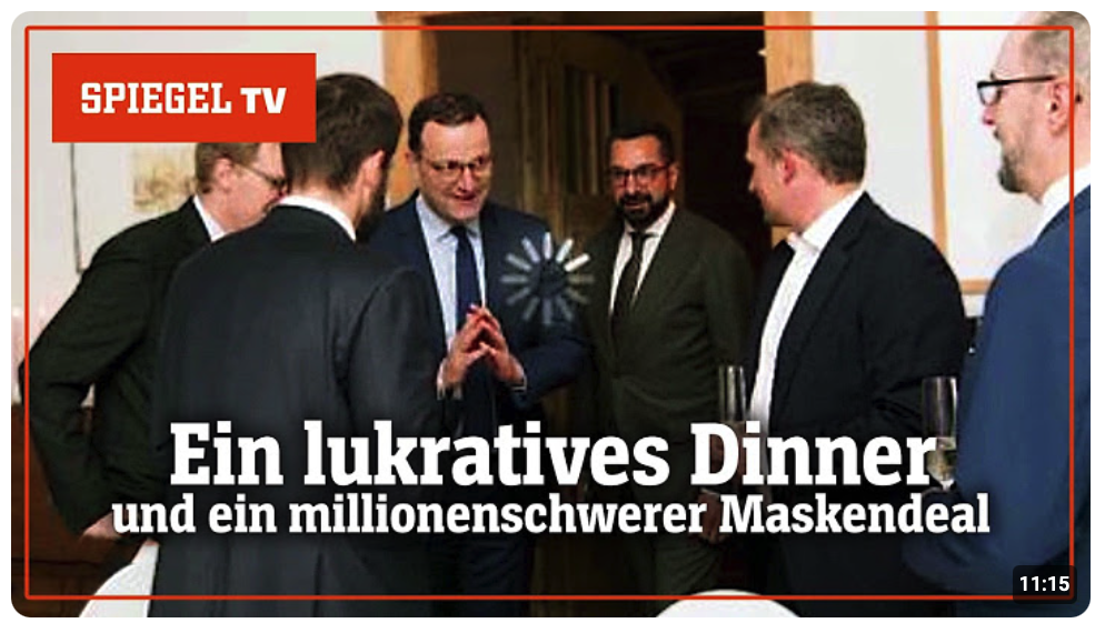 Jens Spahns Maskendeal: Spendendinner und ein millionenschwerer Auftrag – [Reupload] | SPIEGEL TV