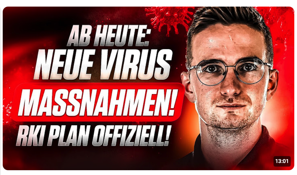 AB HEUTE: Neue MASSNAHMEN! RKI AKTIVIERT Hantarivus Plan!