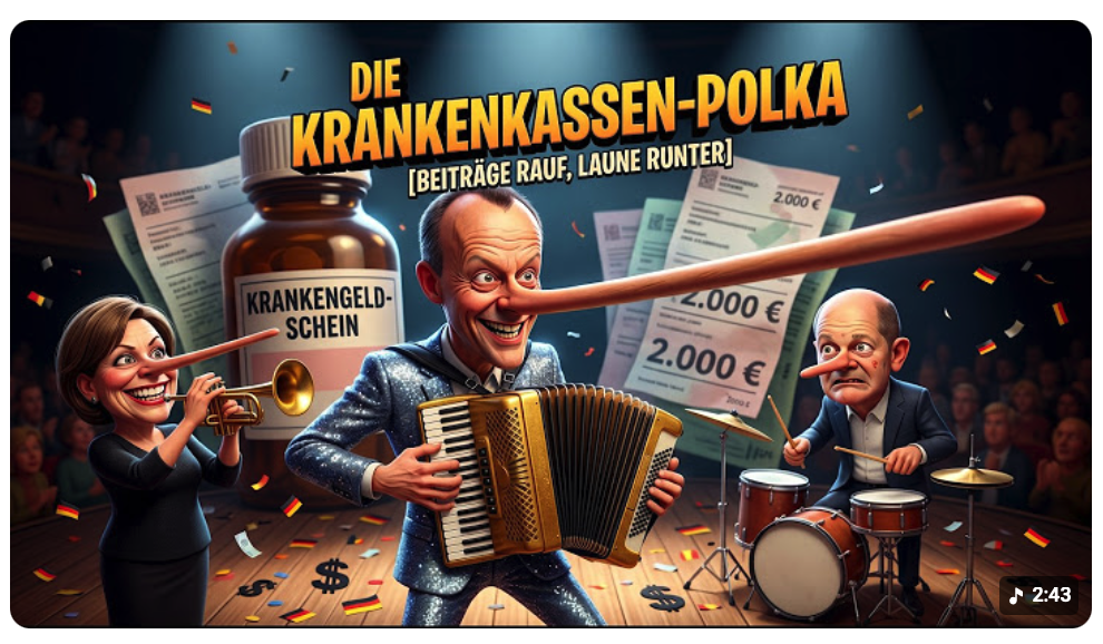 Die Krankenkassen-Polka | Politiksatire | Beiträge rauf, Laune runter | | [SchlagerSkandalParade] 