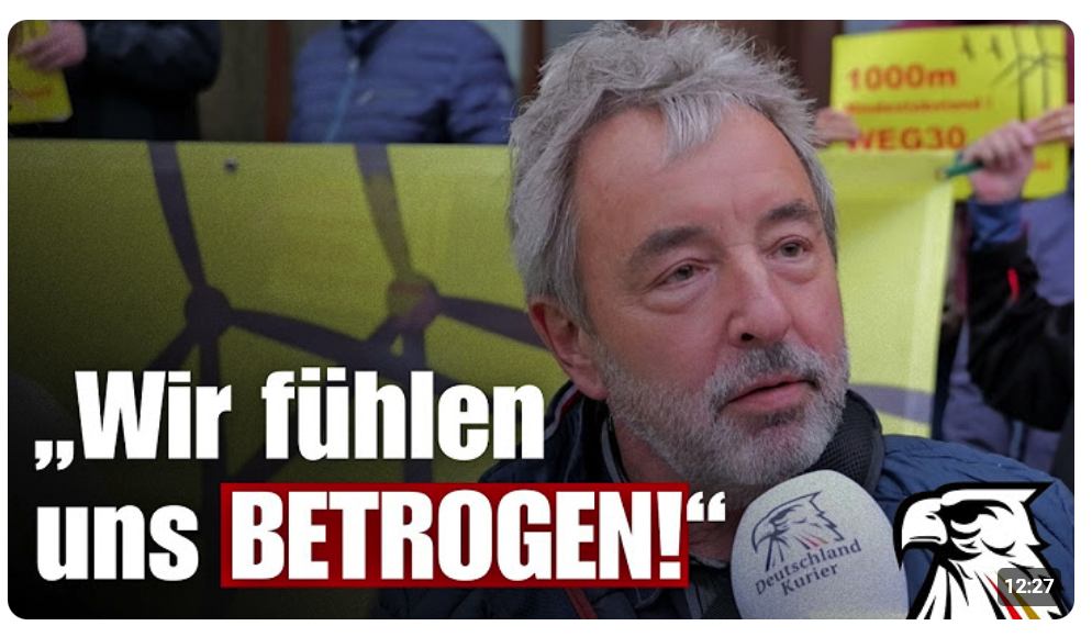 „Wir fühlen uns BETROGEN!“ – Bürgeraufstand gegen 300-Meter-Windräder in Freiberg!