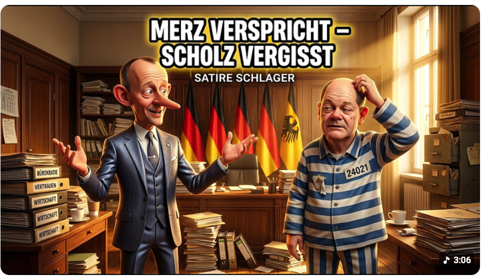 Merz verspricht – Scholz vergisst – Politiksatire Deutschland