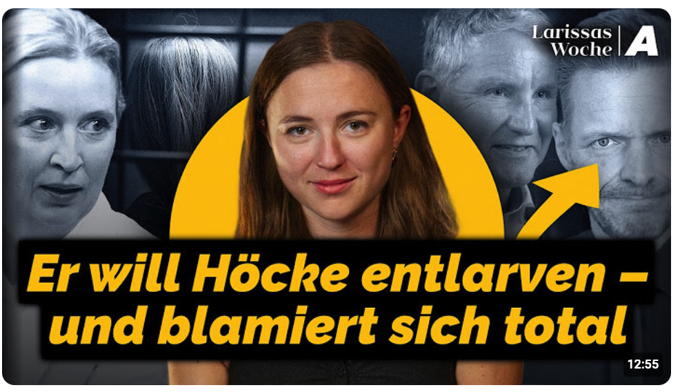 ÖRR-Comedian scheitert an Höcke und die Gefängnis-Fantasien gegen Weidel