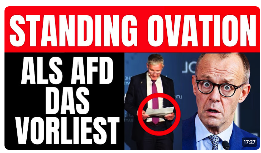 Eskaliert! Plötzlich liest AFD geheime Notiz vor – MERZ KREIDEBLEICH, als es danach alle klatschen!