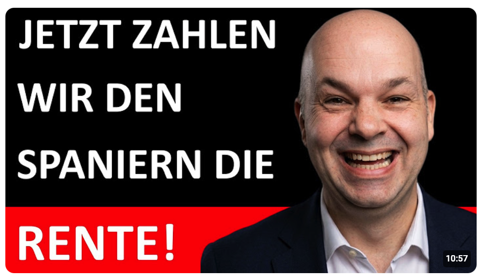 Deutsches Geld für spanische Rente. Fratzscher will an IHR Vermögen!