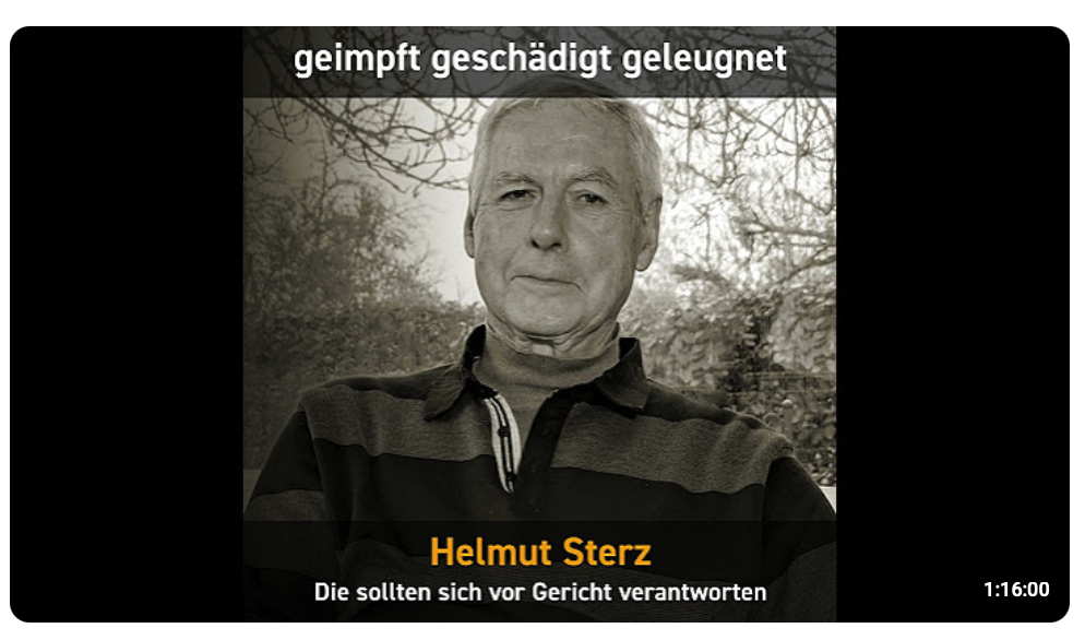 Dr. Helmut Sterz: Die sollten sich vor Gericht verantworten