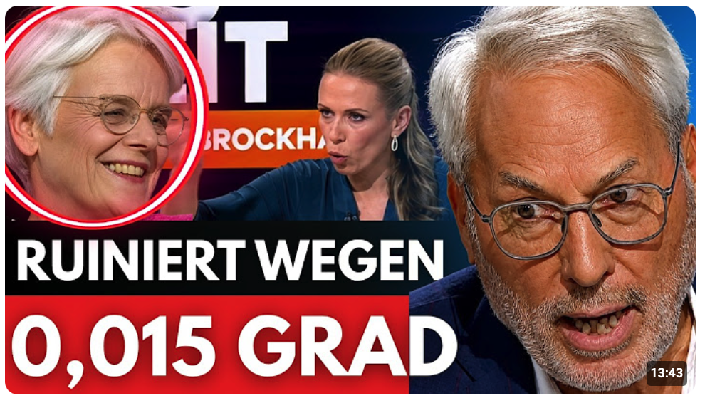 Vahrenholt rechnet eiskalt mit linker Klima Aktivistin ab, die Steuererhöhungen fordert