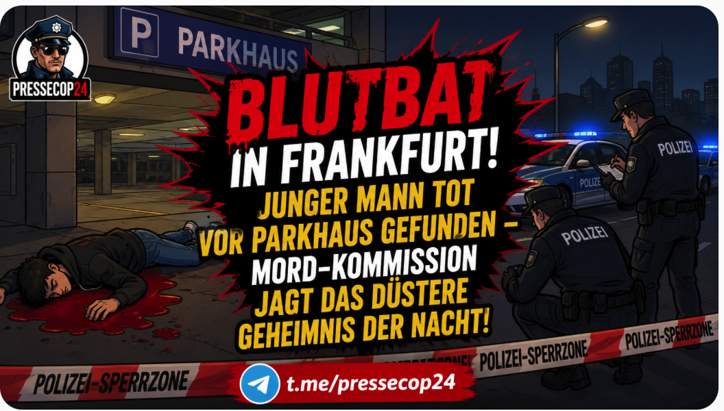 BLUT-SCHOCK IN FRANKFURT! JUNGER MANN TOT VOR PARKHAUS GEFUNDEN – MORD-KOMMISSION JAGT DAS DÜSTERE GEHEIMNIS DER NACHT!