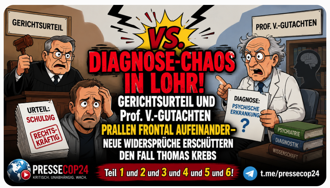 DELIKT-DRAMA IN LOHR! GUTACHTEN-ERDBEBEN ERSCHÜTTERT DEN FALL THOMAS KREBS – KRITIKER SPRECHEN VON AKTEN-CHAOS UND GEFÄHRLICHEN WIDERSPRÜCHEN!