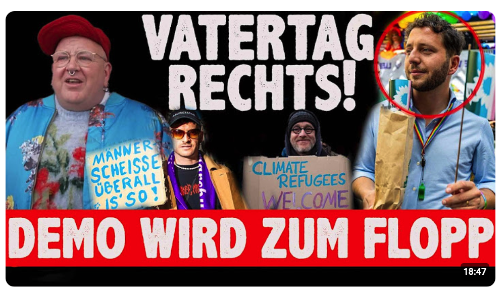 Linkes Feindbild Vatertag denn das ist böse rechts und Frauen leiden