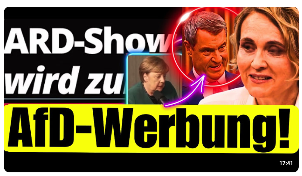 ‚Merkel hat das auch gesagt‘ – Söder wegen AfD so verzweifelt dass er Mutti Merkel zitieren muss !