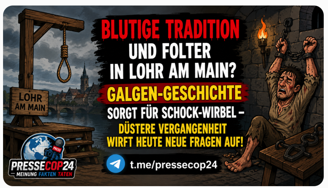 BLUTIGE TRADITION UND FOLTER IN LOHR AM MAIN? GALGEN-GESCHICHTE  SORGT FÜR SCHOCK-WIRBEL – DÜSTERE VERGANGENHEIT WIRFT HEUTE NEUE FRAGEN AUF!