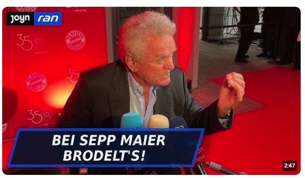 FC Bayern – Sepp Maier faucht Reporter an: „Sei ruhig!“
