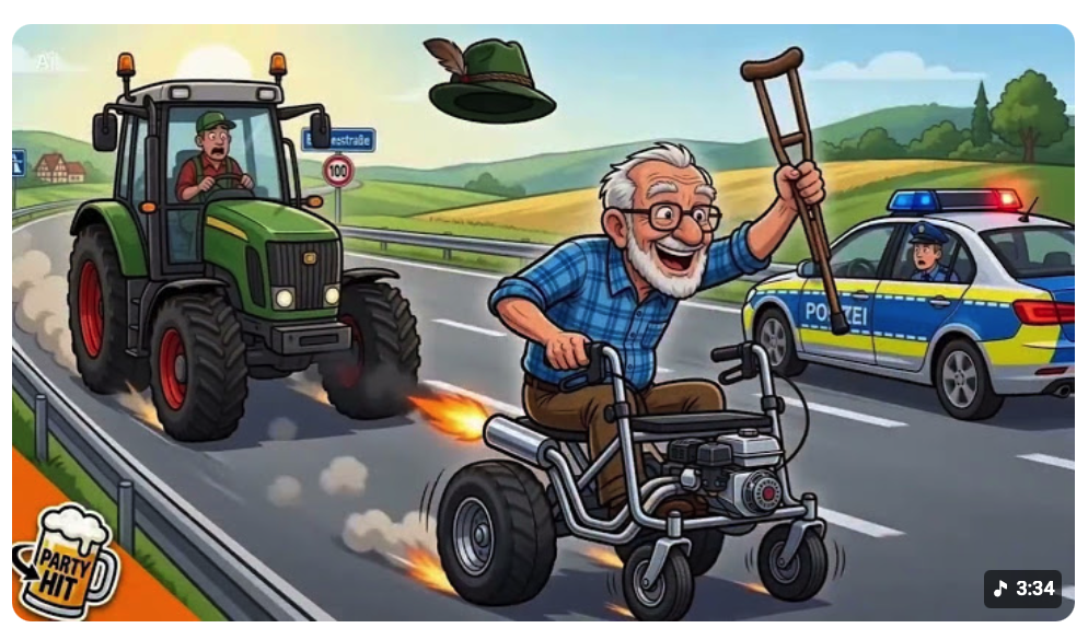 OPA GIBT GAS!   Opa’s Turbo-Rollator – Ramba Zamba Zick Zack (Lustiger Partyschlager)