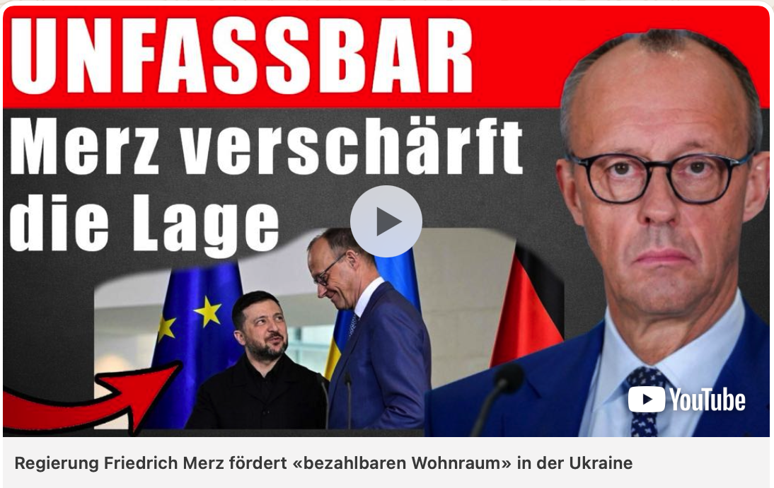 Regierung Friedrich Merz fördert «bezahlbaren Wohnraum» in der Ukraine