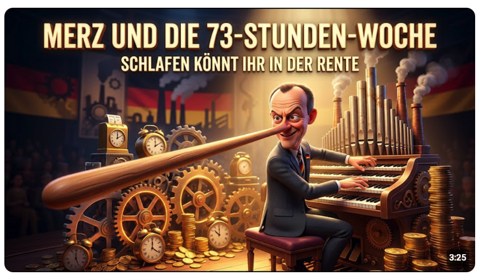 Merz und die 73-Stunden-Woche – Schlafen könnt ihr in der Rente [Schlagermusik 2026]