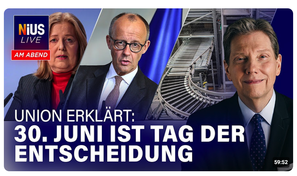 Bedrohte Meinungsfreiheit – Joachim Steinhöfel redet Klartext I NIUS Live am Abend vom 19.05.2026