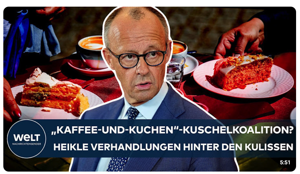 DEUTSCHLAND: „Kaffee-und-Kuchen“-Kuschelkurs? Heikle Koalitions-Verhandlungen hinter den Kulissen
