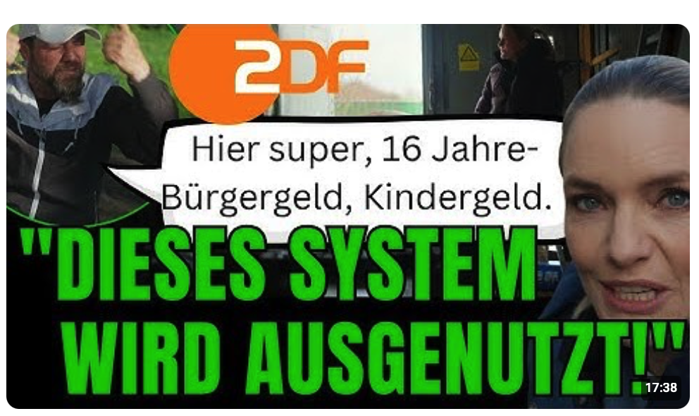 „60.000€ schwarz im Jahr zum Bürgergeld -Jobcenter kontrolliert nicht!“ / ZDF mit Sensationsbeitrag.