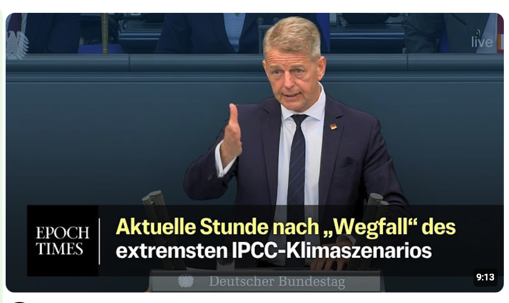 Bundestagsdebatte: Prognose des IPCC zur Erderwärmung & Wirksamkeit der Klimaschutzmaßnahmen