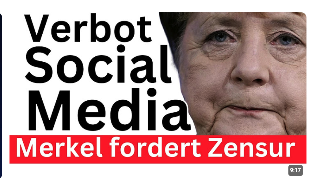 Merkel fordert EU-Zensur ! Verbot freie Rede 