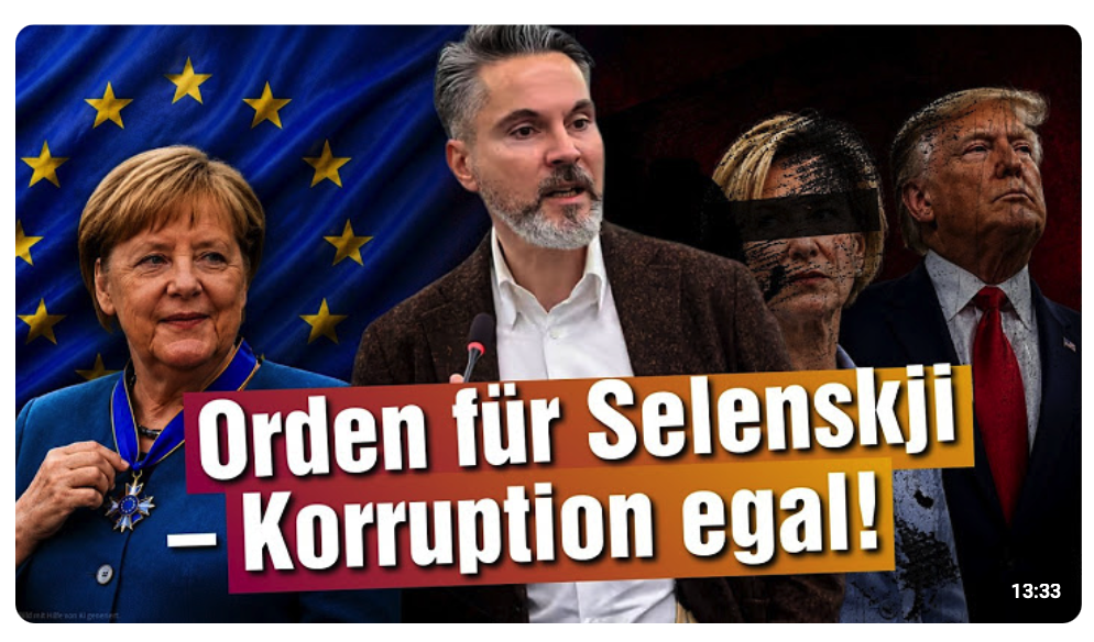 Orden für Selenskji – Korruption egal!