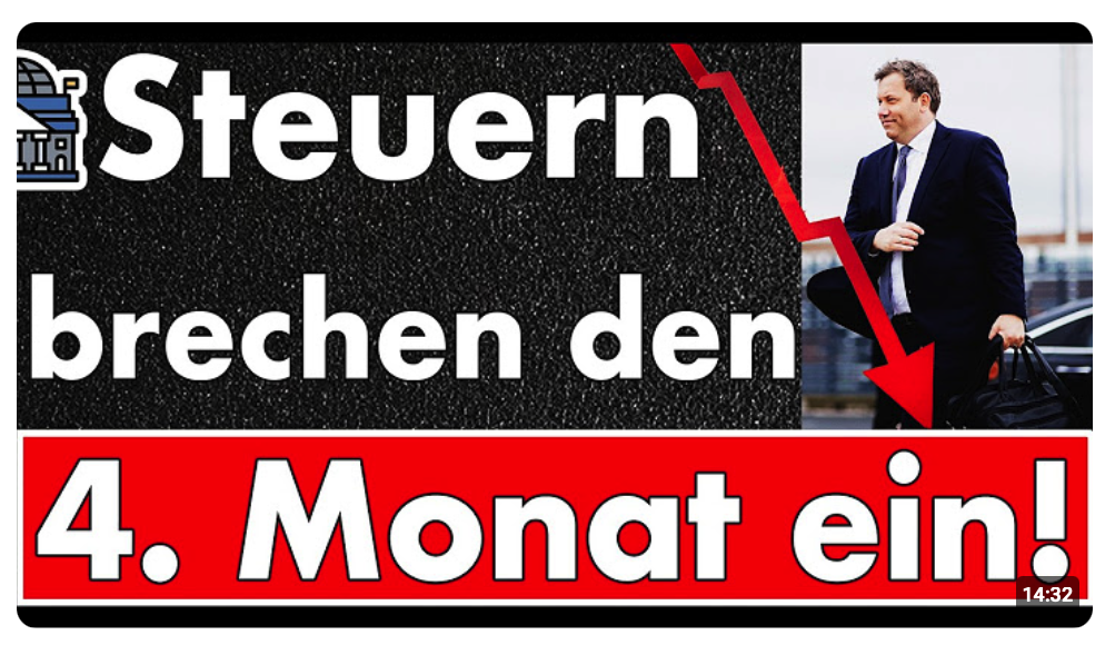 Steuereinnahmen brechen im April weiter weg! Defizit in 4 Monaten bei 41 Mrd. Euro – Finanzkrise 2.0