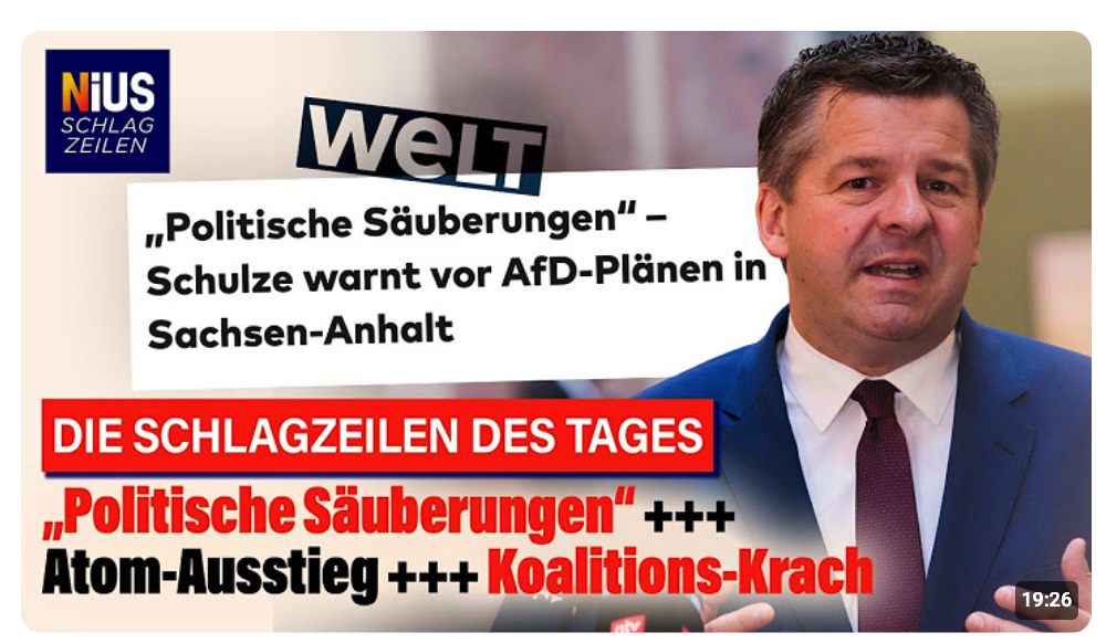 Sachsen-Anhalt: AfD bei 42 Prozent – und die CDU redet über „Säuberungen“ | NIUS Schlagzeilen